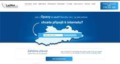 Desktop Screenshot of laznet.cz